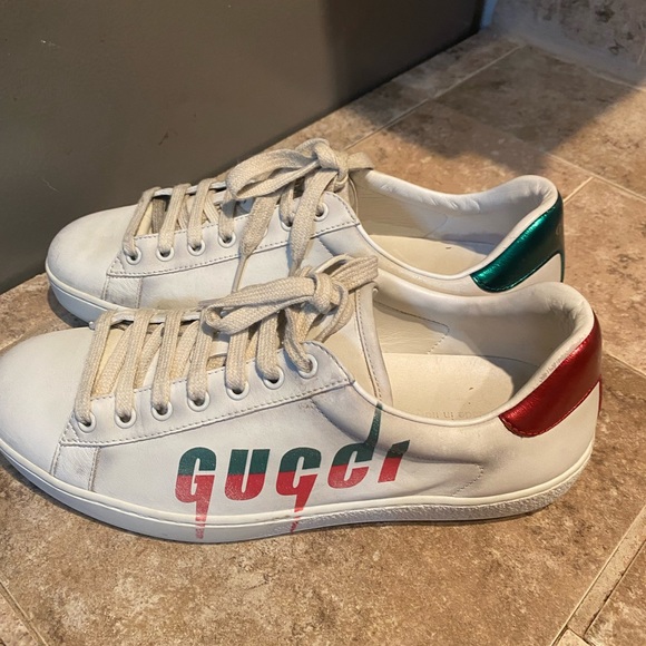 AUTHENTIC GUCCI ACE BLADE LOW TOP SNEAKERS - Picture 6 of 7
